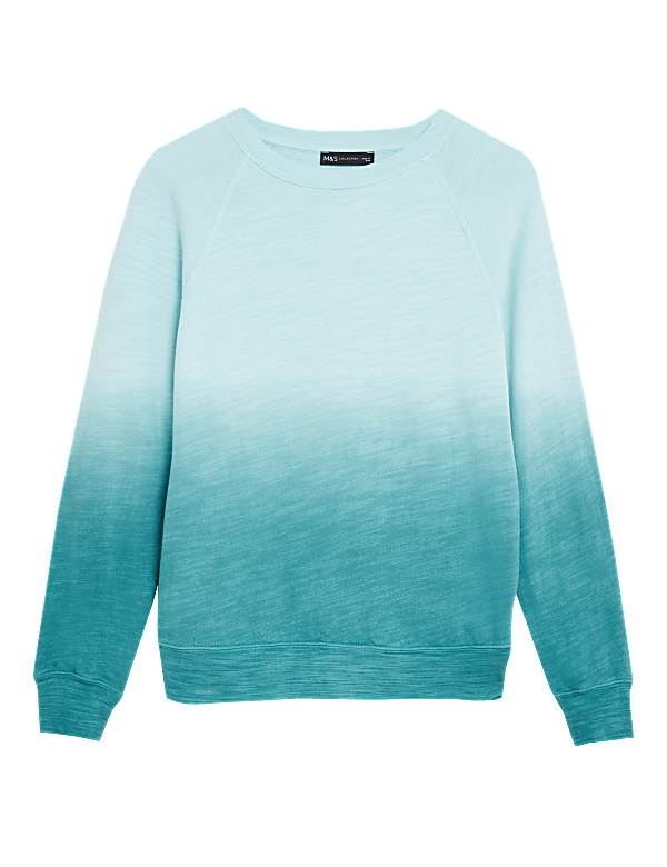 Pure Cotton Tie Dye Crew Neck Sweatshirt