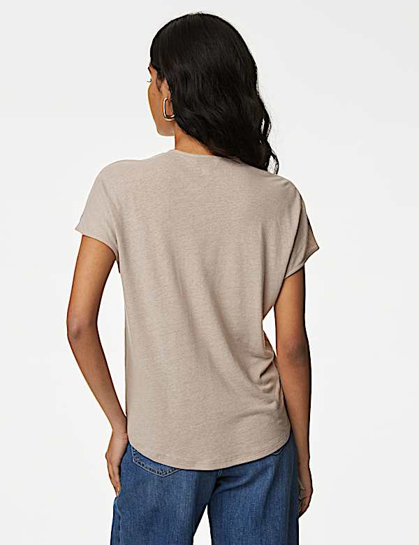 Jersey V-Neck Blouse