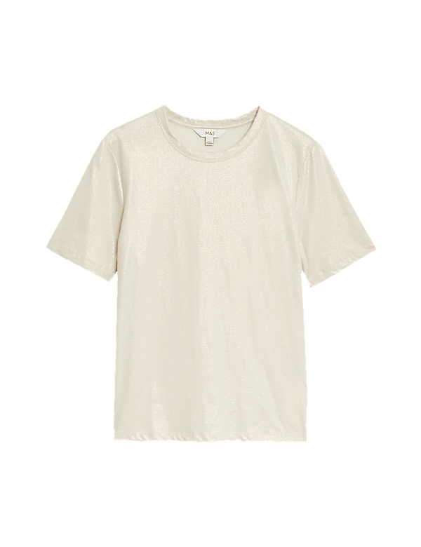 Pure Cotton Metallic T-Shirt
