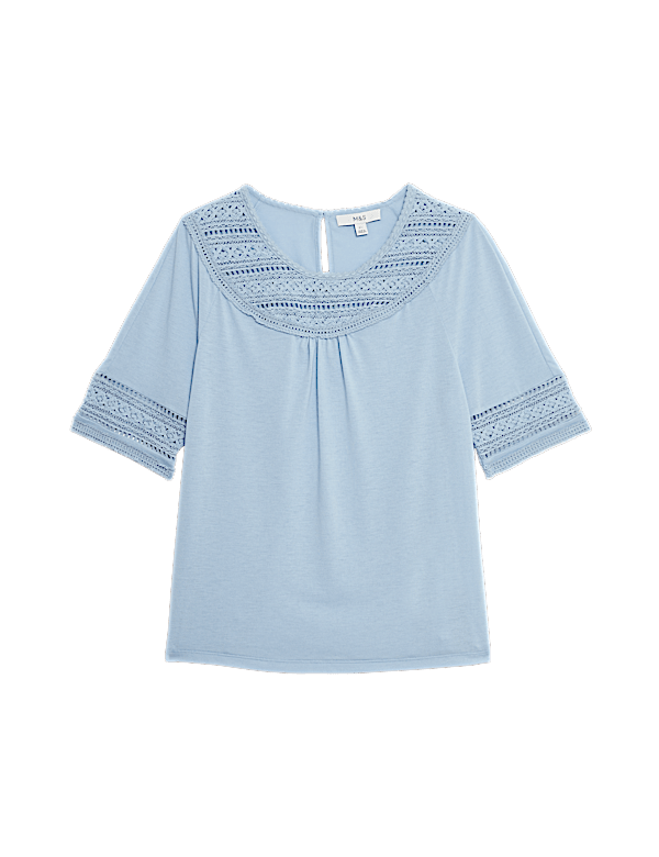 Jersey Lace Insert Top