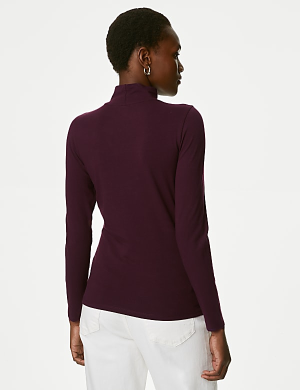 Cotton Rich Slim Fit Top