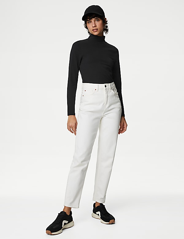 Cotton Rich Slim Fit Top