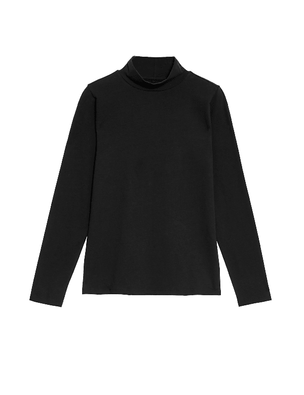 Cotton Rich Slim Fit Top