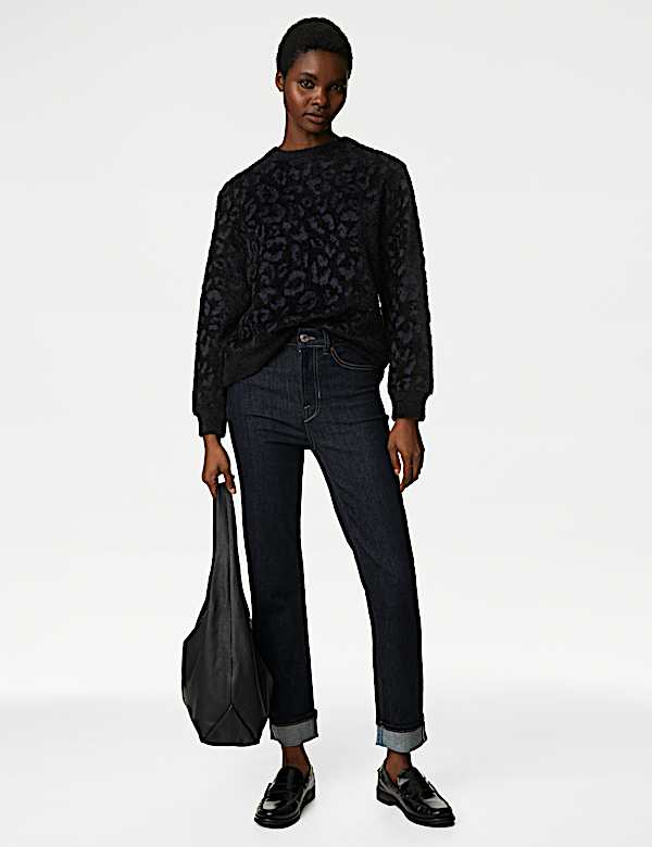 Animal Print Cosy Sweatshirt - AT