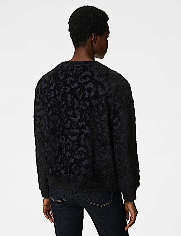 Animal Print Cosy Sweatshirt - AT