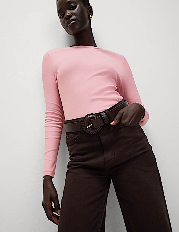 Cotton Rich Ribbed Top