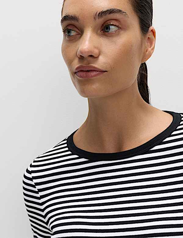 Cotton Rich Ribbed Top