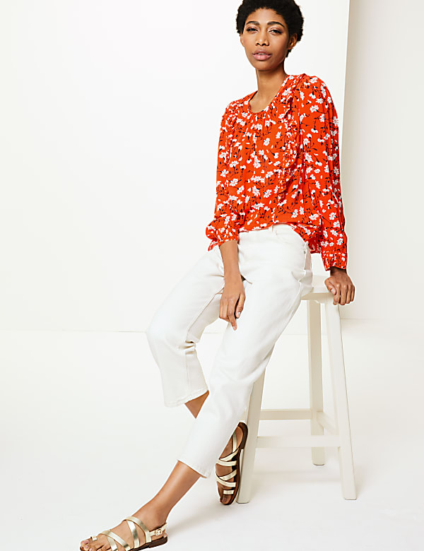Floral Print Blouse