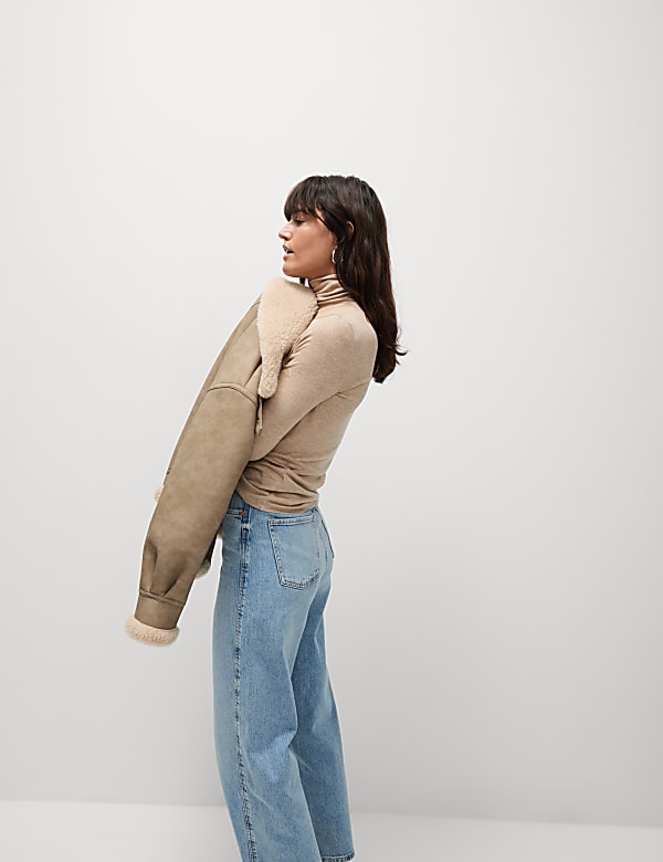 Cosy Funnel Neck Slim Fit Top - AU