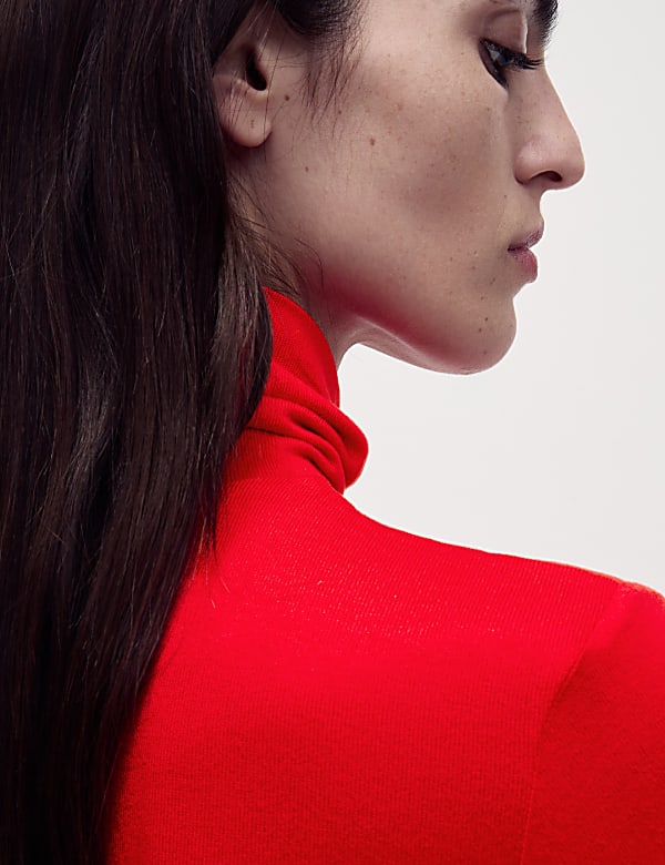 Cosy Funnel Neck Slim Fit Top