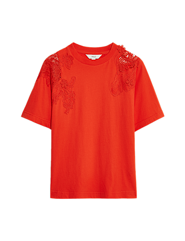 Pure Cotton Embroidered T-Shirt