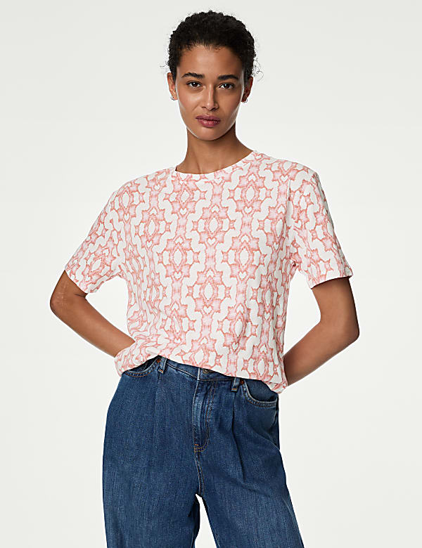 Cotton Modal Blend Printed T-Shirt
