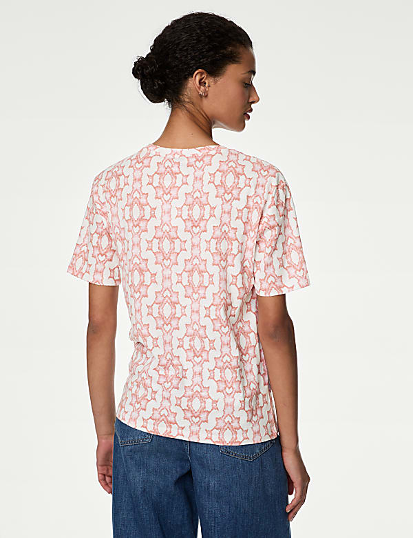 Cotton Modal Blend Printed T-Shirt