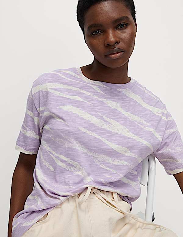Cotton Modal Blend Printed T-Shirt