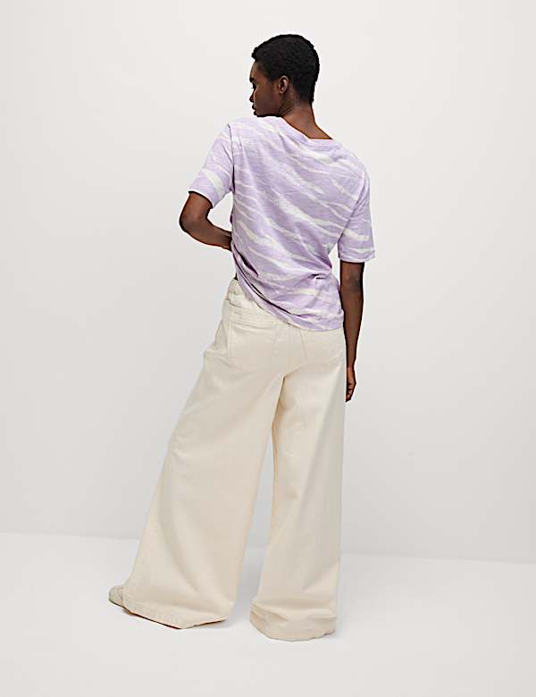 Cotton Modal Blend Printed T-Shirt