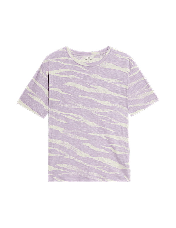 Cotton Modal Blend Printed T-Shirt