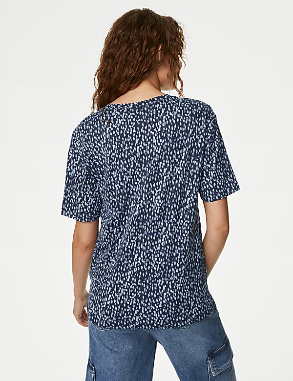Cotton Modal Blend Printed T-Shirt