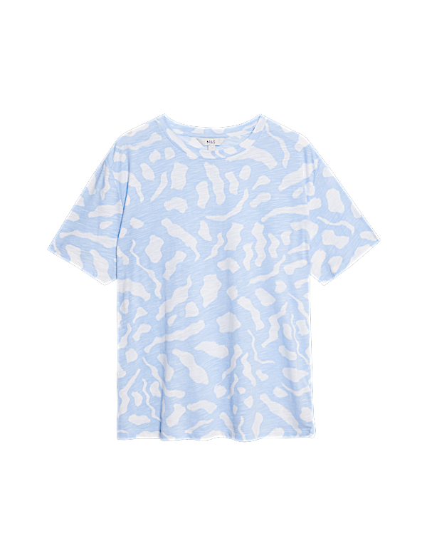 Cotton Modal Blend Printed T-Shirt