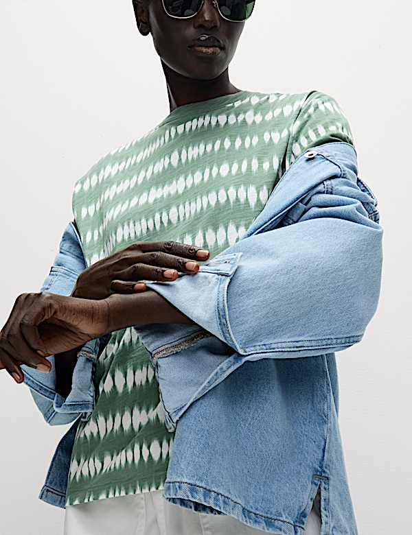 Cotton Modal Blend Printed T-Shirt