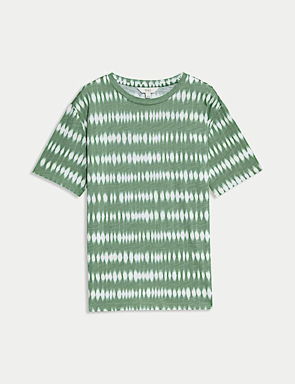Cotton Modal Blend Printed T-Shirt - CY