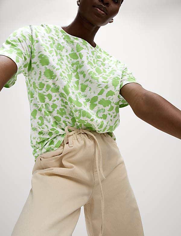 Cotton Modal Blend Printed T-Shirt