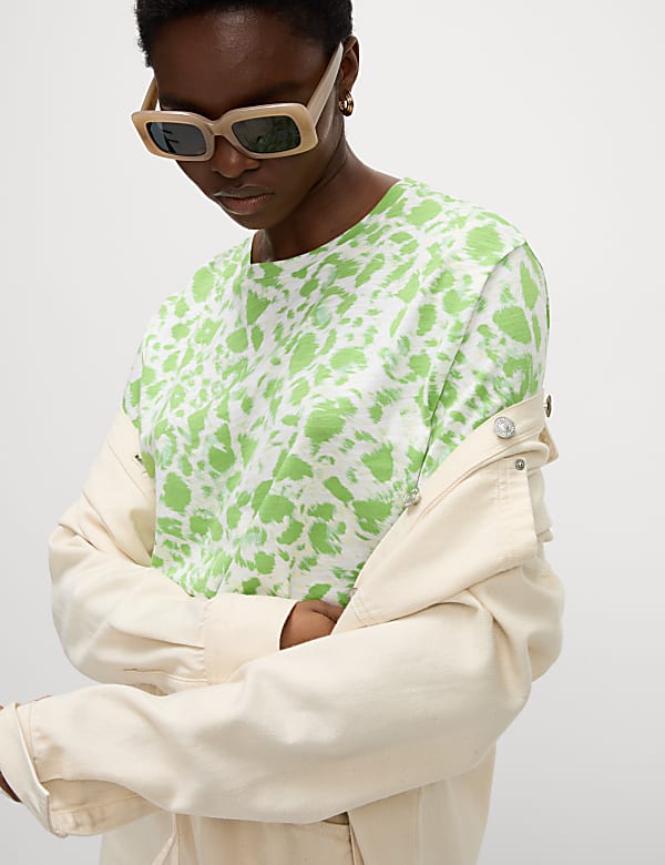 Cotton Modal Blend Printed T-Shirt