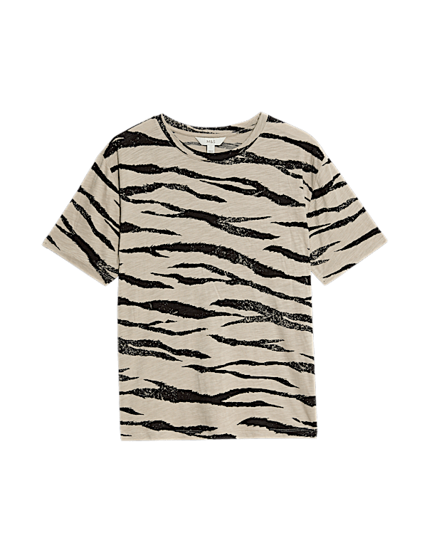Cotton Modal Blend Printed T-Shirt