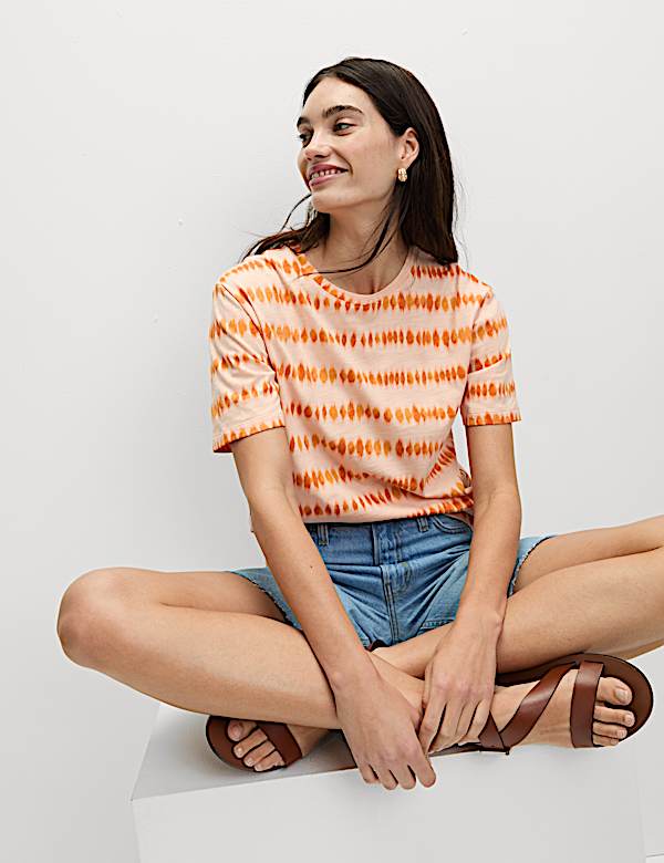 Cotton Modal Blend Printed T-Shirt