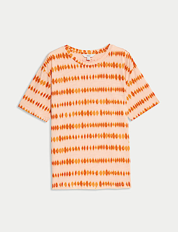 Cotton Modal Blend Printed T-Shirt - US