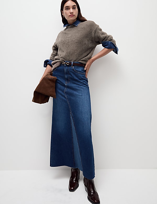 Cosy Textured Crew Neck Sweatshirt