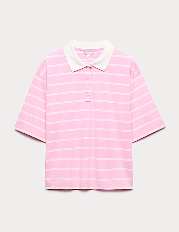 Pure Cotton Short Striped Rugby Top - AU