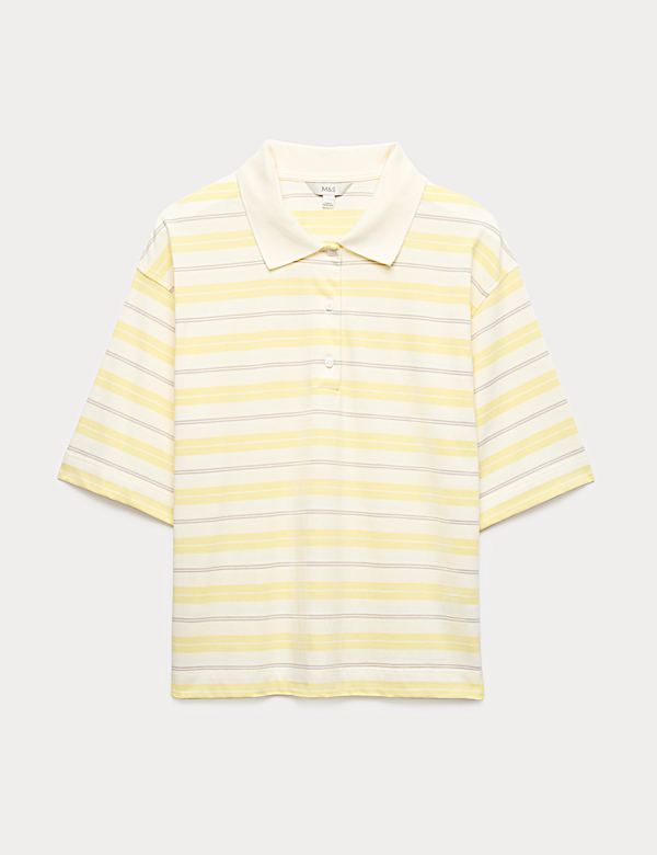 Pure Cotton Short Striped Rugby Top - MV