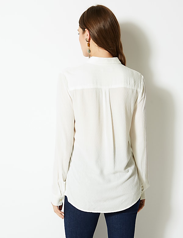 Textured Patch Pocket Shirt
