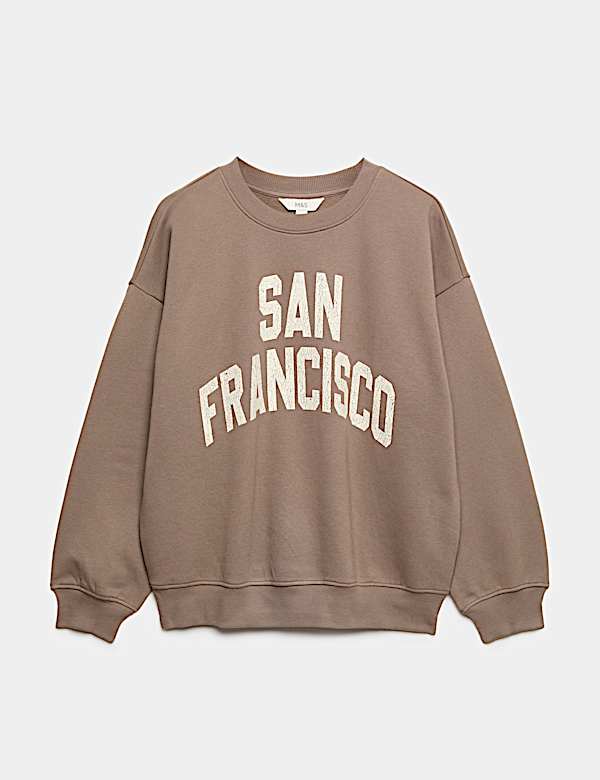 Cotton Rich Graphic Sweatshirt - ID