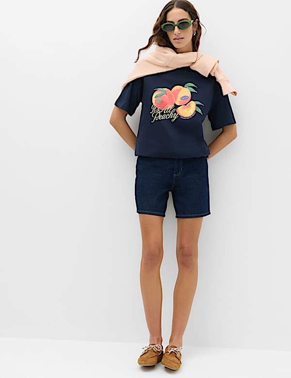 Pure Cotton Oversized Graphic T-Shirt - CZ