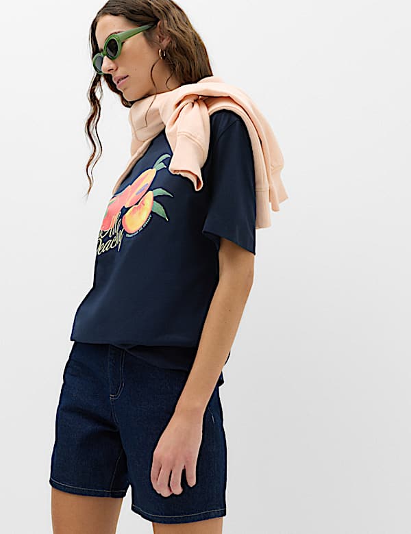 Pure Cotton Oversized Graphic T-Shirt - CZ