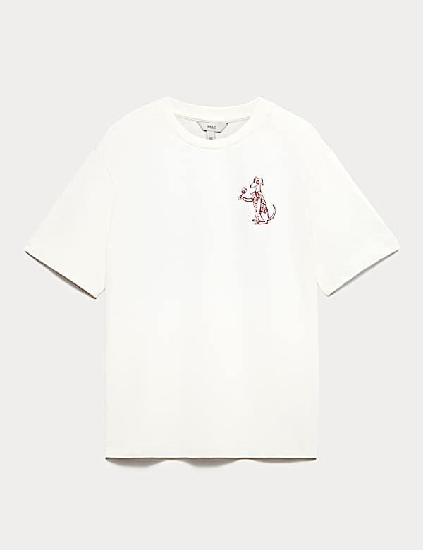 Oversized T-shirt &mu;&epsilon; &sigma;&tau;ά&mu;&pi;&alpha; &alpha;&pi;ό 100% &beta;&alpha;&mu;&beta;ά&kappa;&iota; - GR