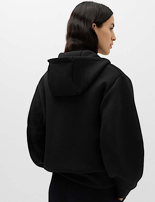 Hoodie met rits van duikpakmateriaal - BE