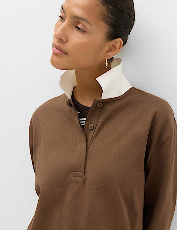 Pure Cotton Rugby Polo Top - ES