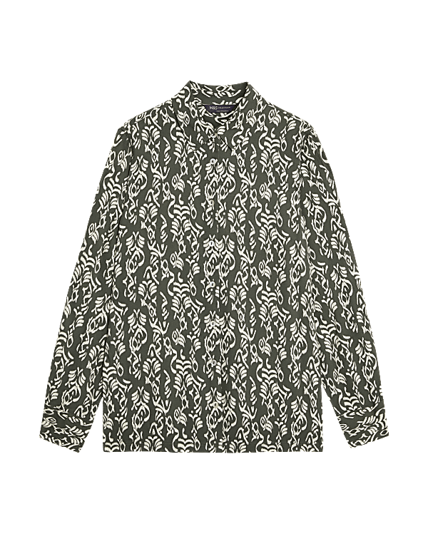 Printed Collared Shirt