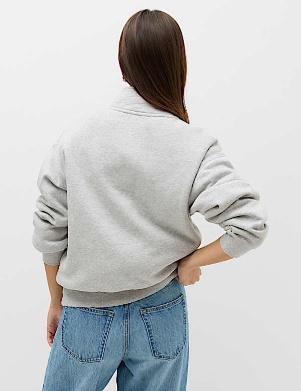 Pure Cotton Premium Half Zip Ultimate Sweatshirt