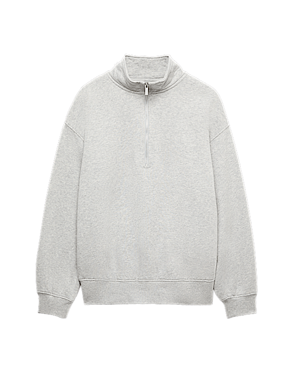 Pure Cotton Premium Half Zip Ultimate Sweatshirt