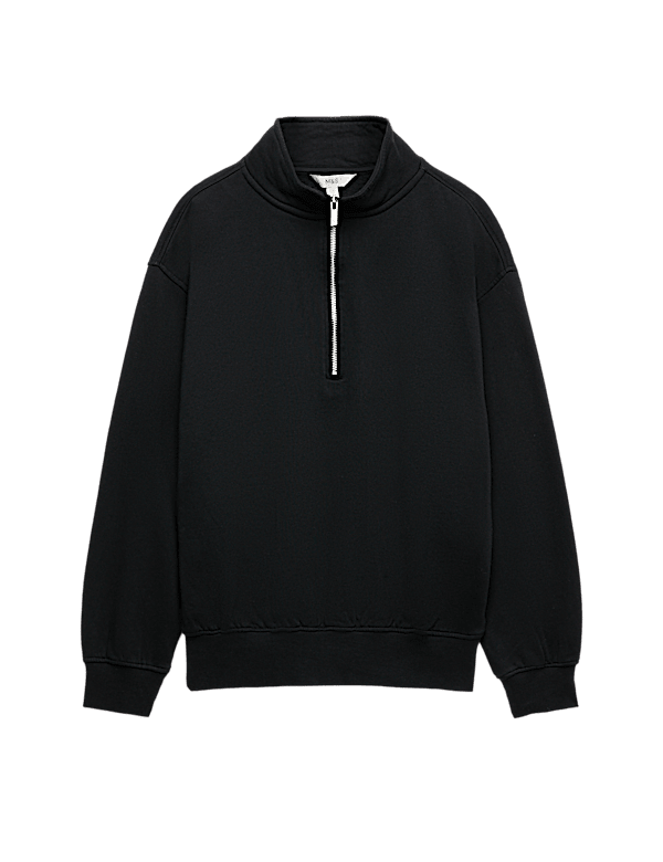 Pure Cotton Premium Half Zip Ultimate Sweatshirt