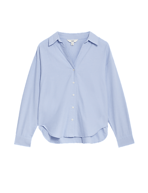 Pure Cotton Collared Shirt