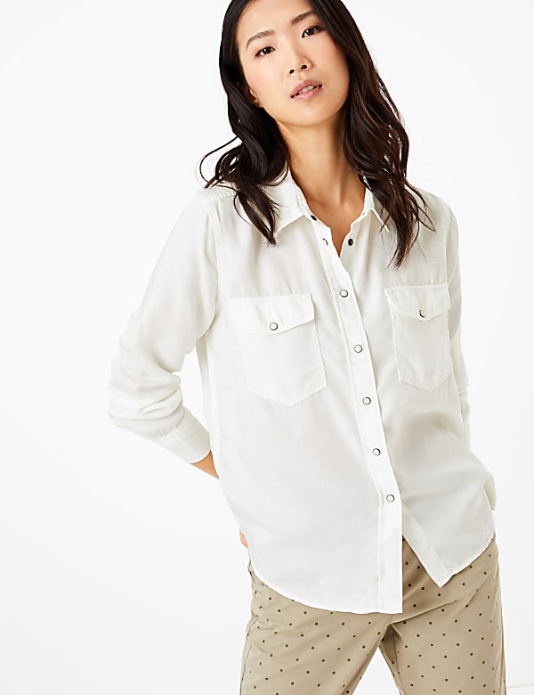 Tencel™ Relaxed Long Sleeve Shirt