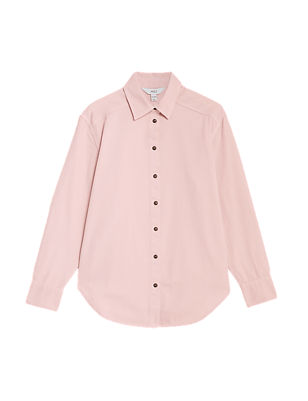 Denim Collared Relaxed Shirt