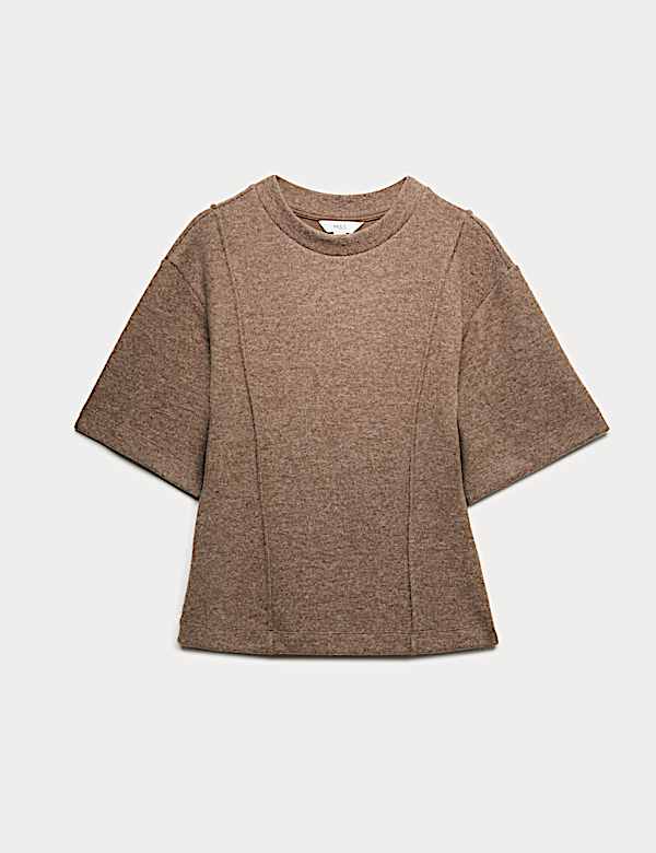 Short Sleeve Cosy Top With Cotton - CA