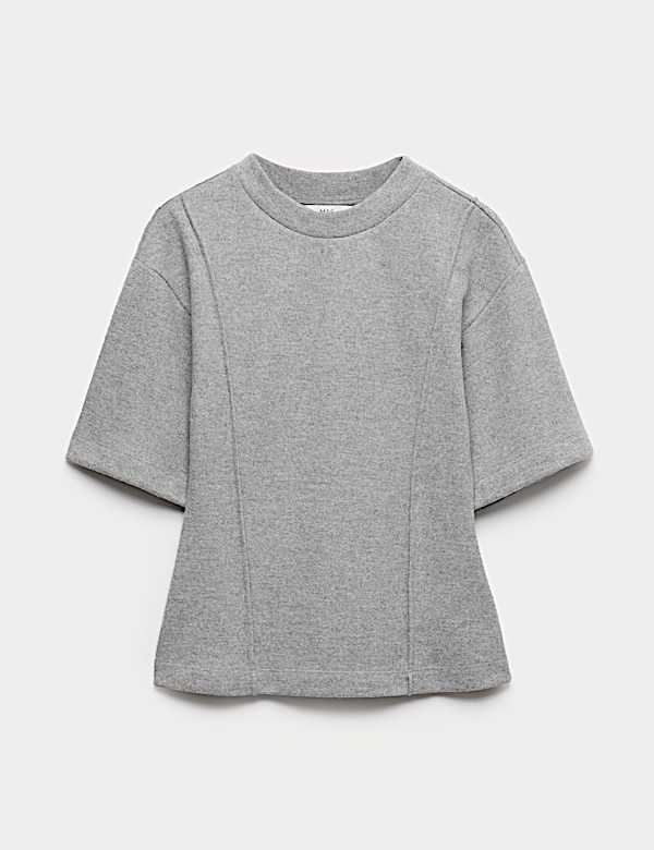 Short Sleeve Cosy Top With Cotton - PT