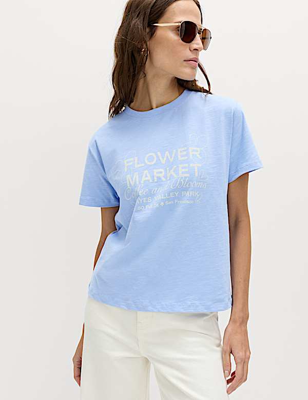 Pure Slub Cotton Checked T-Shirt