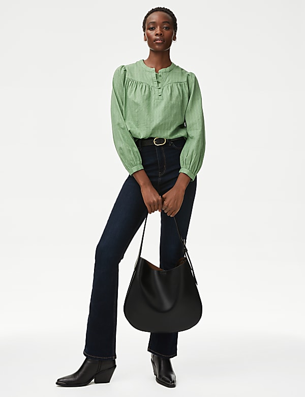 Pure Cotton Textured Blouse